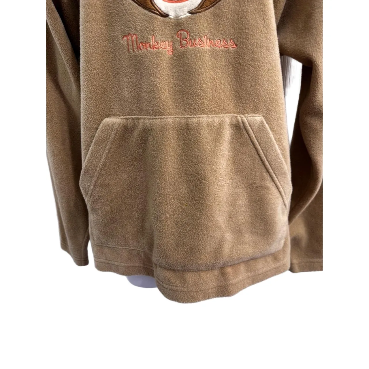 Changes Monkey Business BrownHooded Ears Monkey Logo Graphic Sweatshirt S Petite Brown Size undefined - Image 5