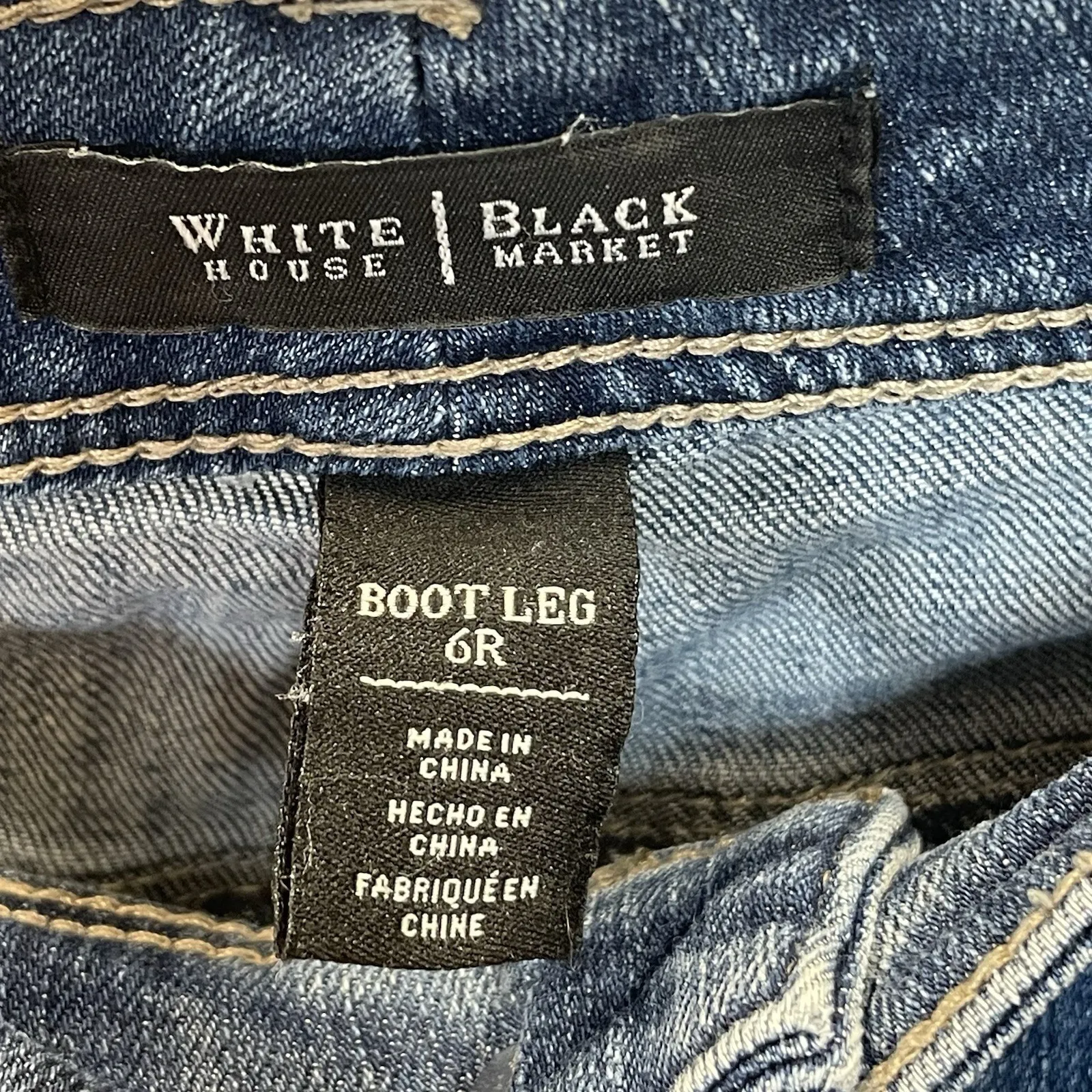 White House Black Market Womens 6R Jeans Boot Leg Medium Wash WHBM - Image 3