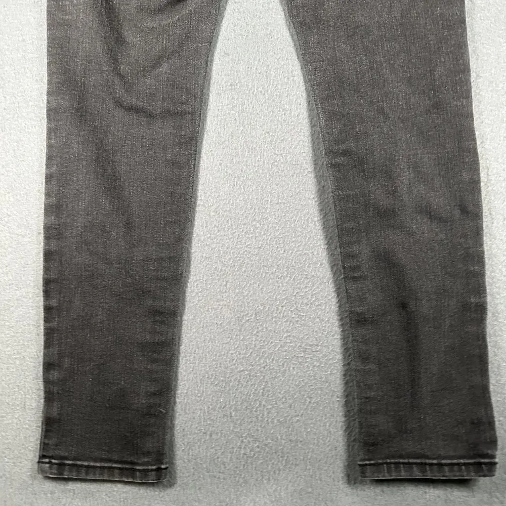 Seven7 Jeans Womens 6 Black Skinny Stretch Denim Pants Mid Rise Faded Classic - Image 10