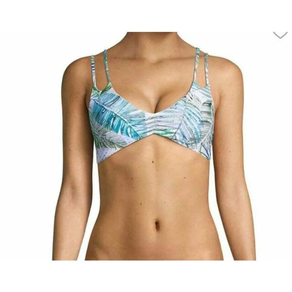 New. Pilyq palm print bikini set. L-top/S-bottom - Image 3