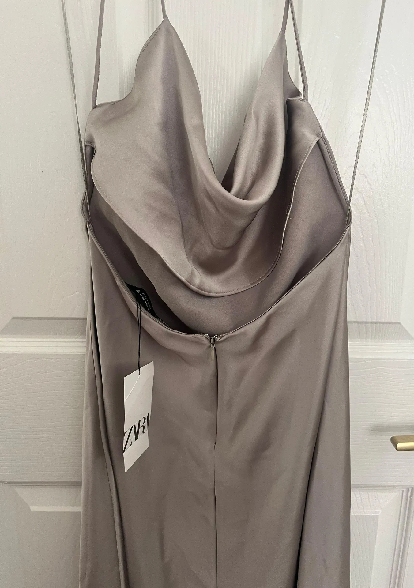 Cava Satin Camisole Dress Strap Open Back - Image 8