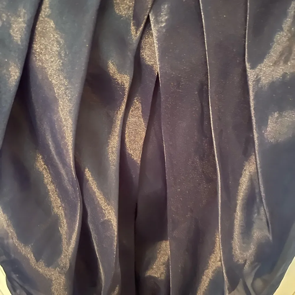 White By Vera Wang Strapless Navy Blue Cocktail Semi - Image 10