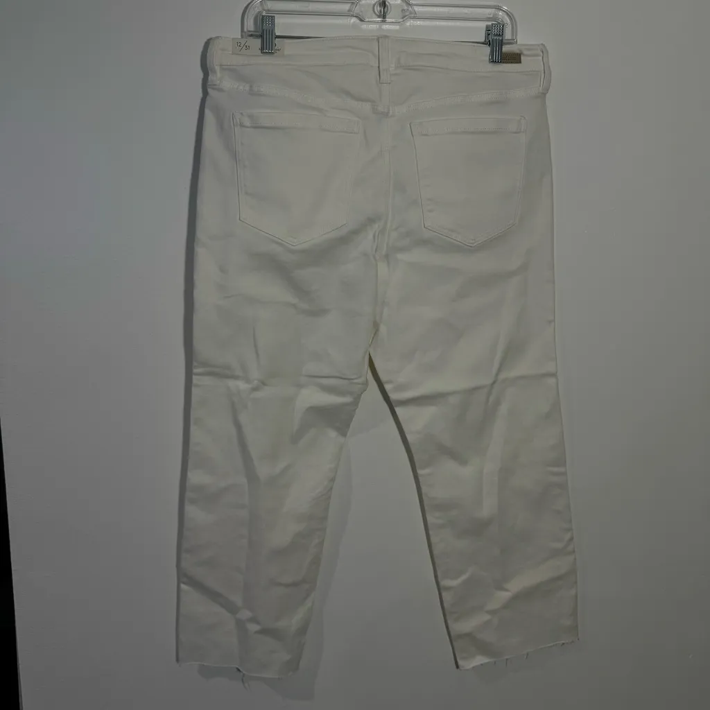 NWT Stitch Fix Liverpool Kennedy Crop Straight w/ Raw‎ Hem In White Size 12/31 - Image 7
