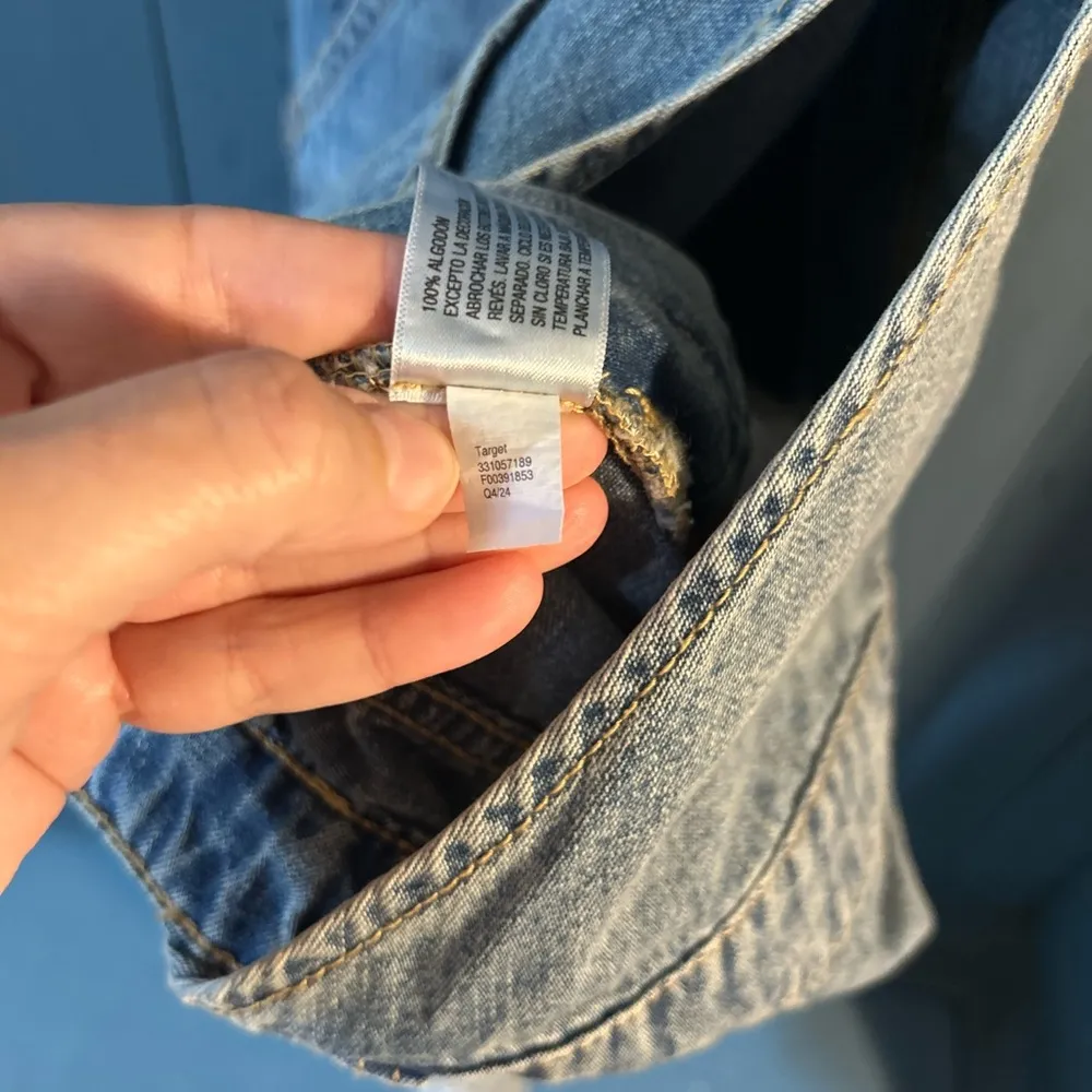 Wild Fable Blue Denim Shorts Overalls | Women’s Size Medium - Image 5