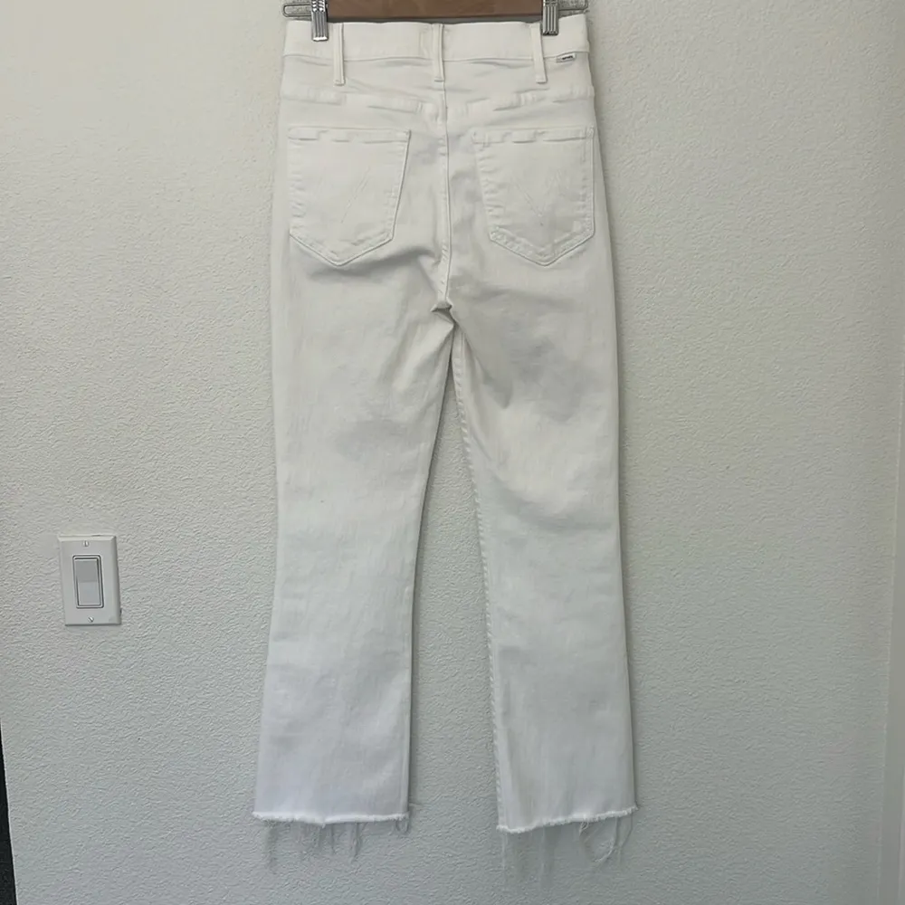 Mother The Hustler Ankle Fray jeans Fairest Of Them All 27 White - Image 8