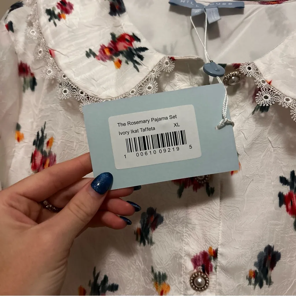 Hill House Rosemary Going Out Pajama Set White Size XL - Image 11