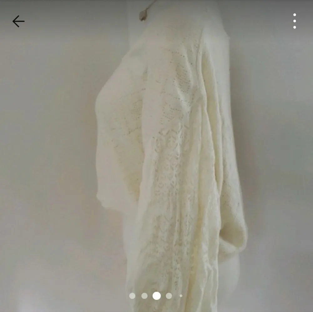 Free PeopleWomen's White Cream Tea Sweater - Image 7