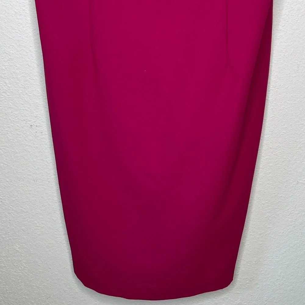 Vintage Beaded Magenta‎ Dress Size M - Image 3