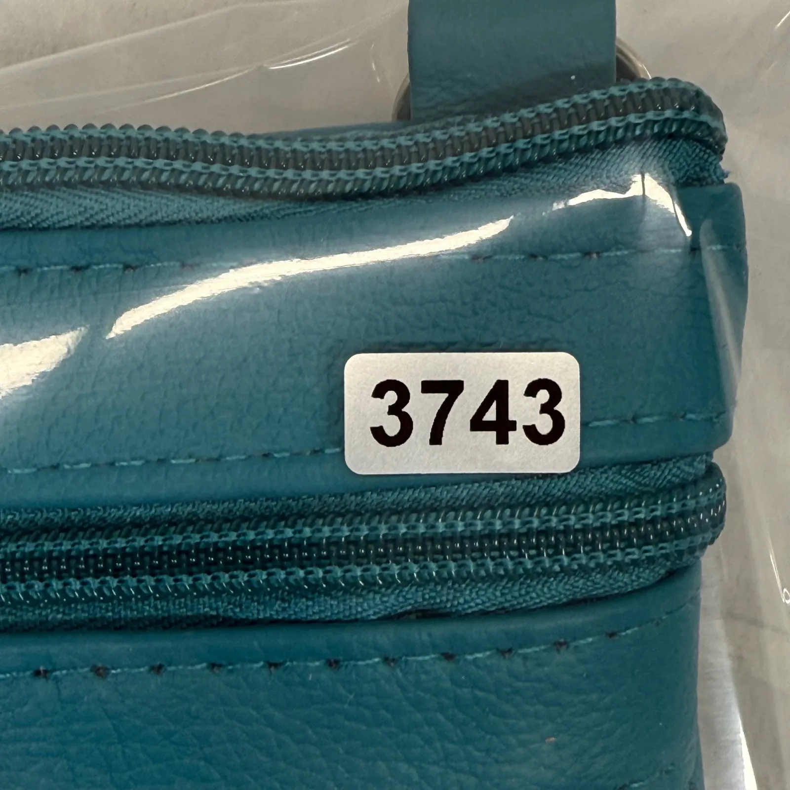 Genuine Leather Crossbody Cell Phone Purse Wallet Small Shoulder‎ Bag Teal Blue - Image 10