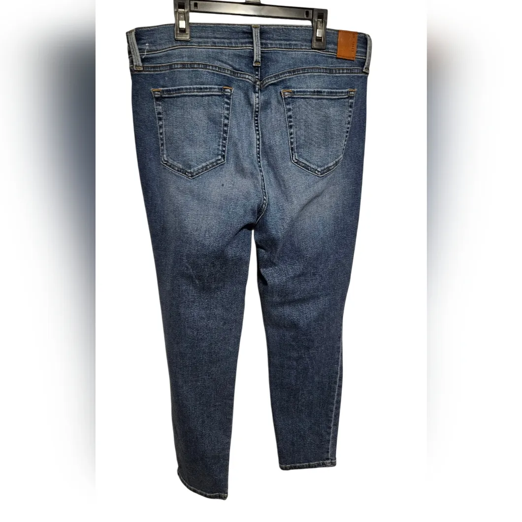 Level 99 Women's Dark Blue Skinny Jeans Size 6 - Image 2