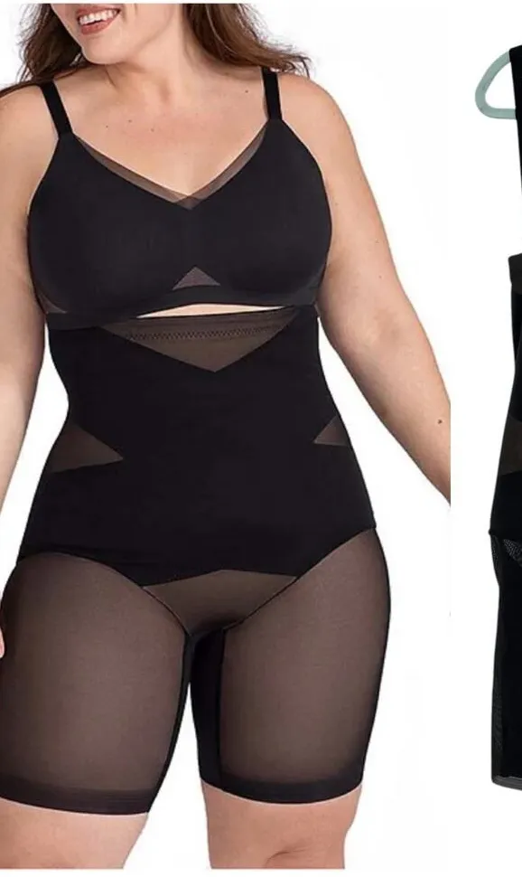 Honeylove SuperPower High Compression Breathable Sculpt Shorts Black Size 2XL - Image 1