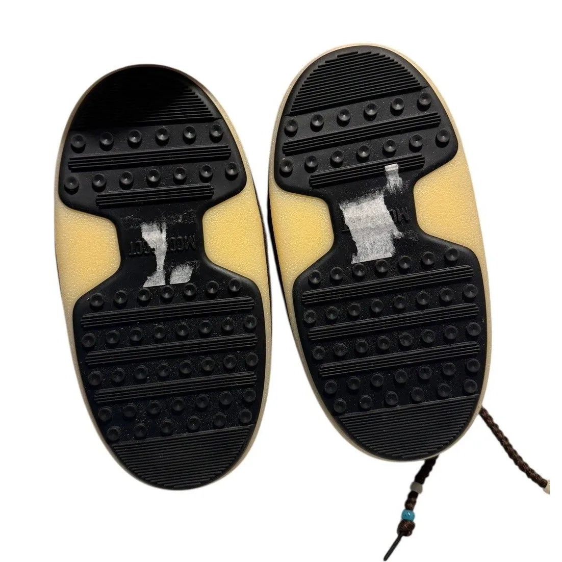 Moon Boots Suede Beads EVX Mule Women’s 5 EU 35/36 Slippers SlipOn Shearling NEW Brown - Image 6