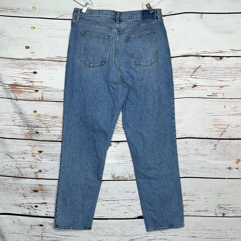 Abercrombie & Fitch NWT Sz 33/16L Blue Denim Ultra High Rise 90s Straight Jeans - Image 2