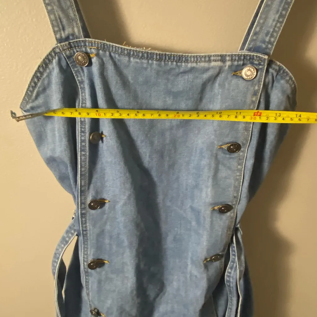 90’s style nature brand denim Jumper dress Medium - Image 4