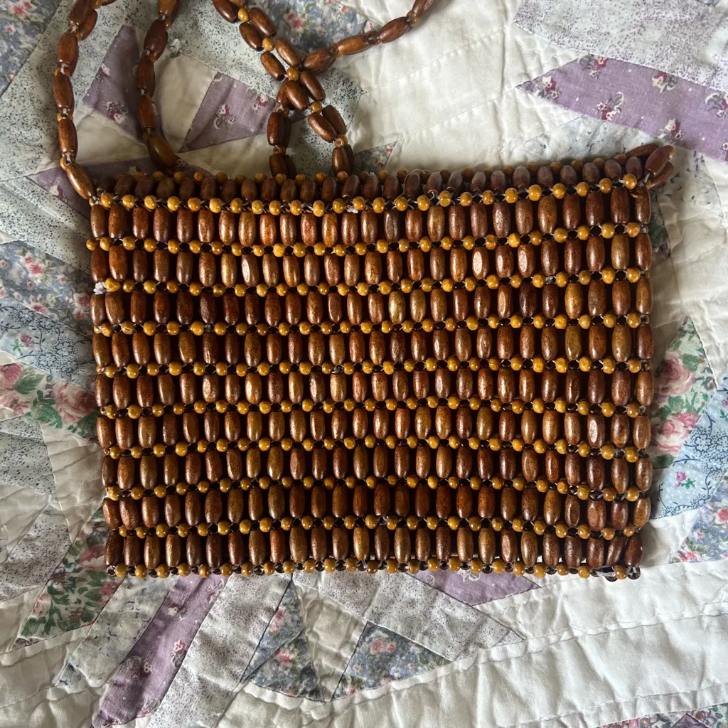 Wooden Bead Handbag - Image 4