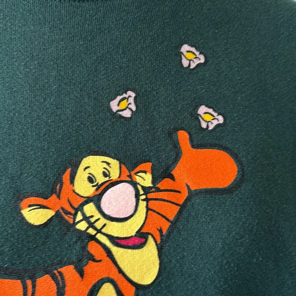 Vintage Tigger Crewneck Sweatshirt "More Bounce Per Ounce" Size XL Green Grandma - Image 3