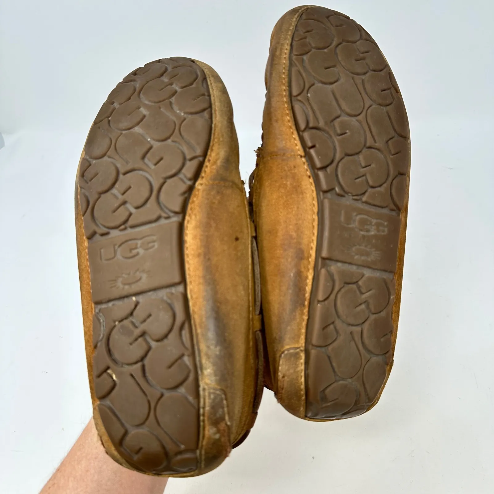 Ugg Australia Dakota Moccasin Shearling Lined Slipper Chestnut Brown Size 7‎ - Image 12