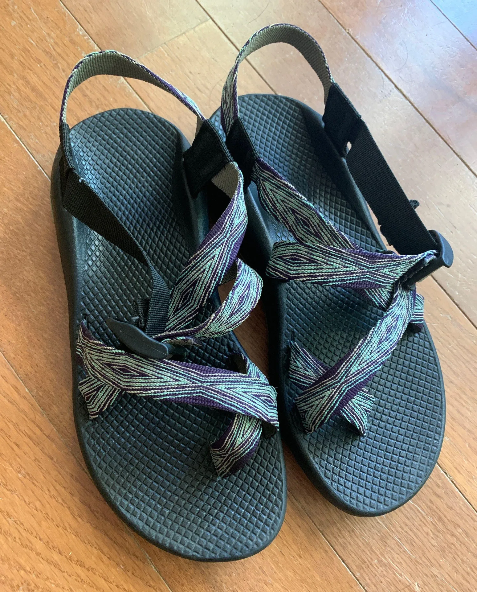 Chacos Charcoal Blue/Purple Sandals  - Image 2