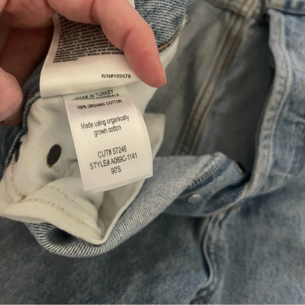 AGOLDE‎ 90's Pinch Waist Backdrop Distressed High Rise Straight Jeans 27 - Image 4