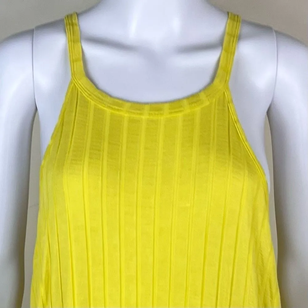 Haptics Ribbed Yellow Halter Tank (No Size) Size 2X - Image 3