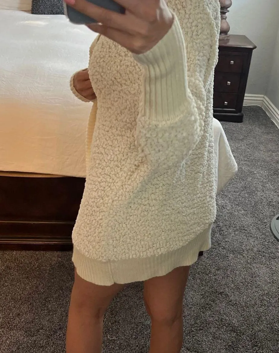 Oversized Cardigan Tan - Image 3