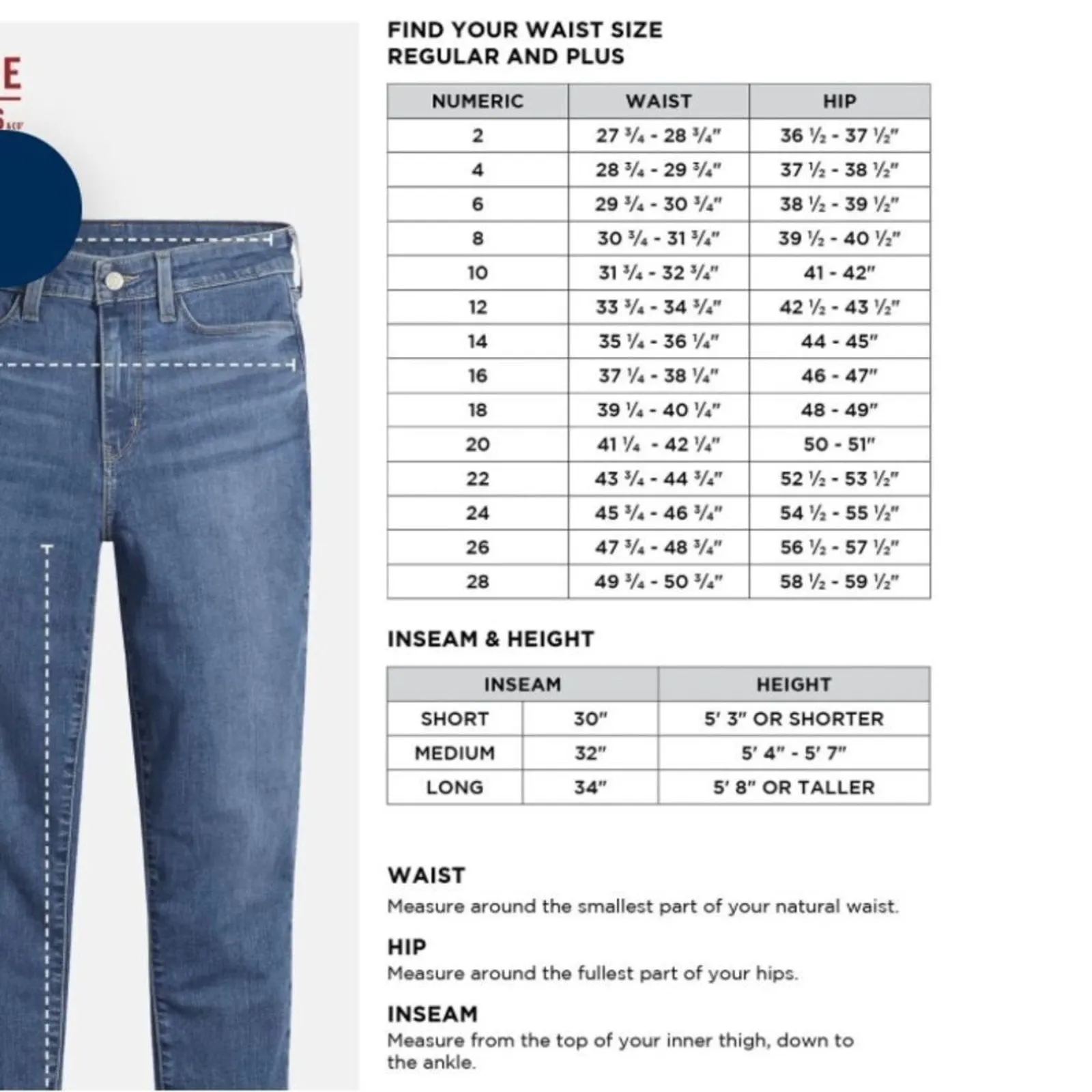 SIGNATURE BY LEVI STRAUSS Mid-Rise Skinny Jeans, Size 16M / W33 x L30 New w/ Tag - Image 6