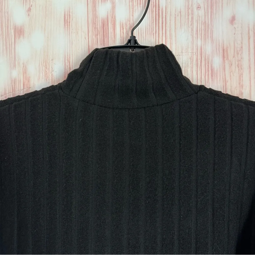 Unbranded Black Cropped Ribbed Mock - Image 8