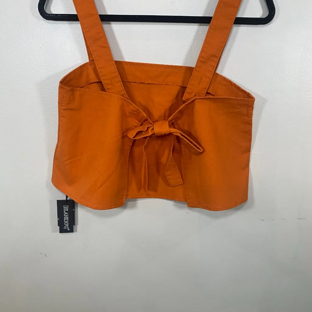 NWT BlankNYC Fire Cracker Tie Back Crop Top - Image 7