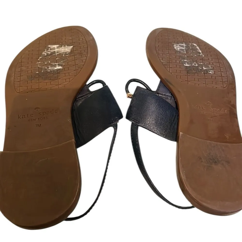 Kate Spade Women's Navy Sandals Size 7 - Image 5