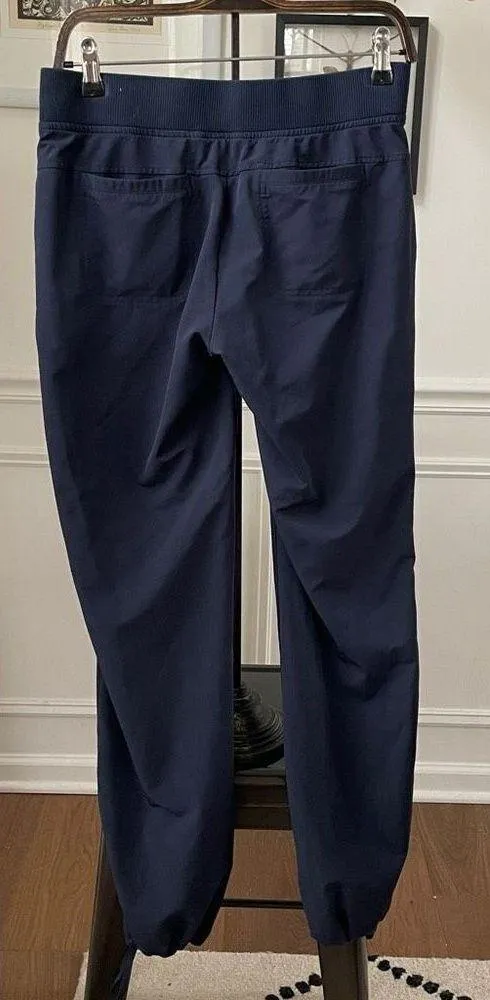 Athleta Midtown Trouser Drawstring Cinch Ankle Navy Blue 4 - Image 2