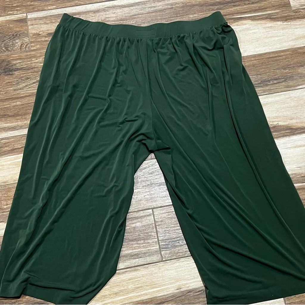 Torrid green pullon stretchy crop pants - Image 5