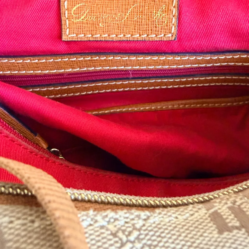 Dooney & Bourke DB Monogram Hobo Shoulder Bag - Image 12