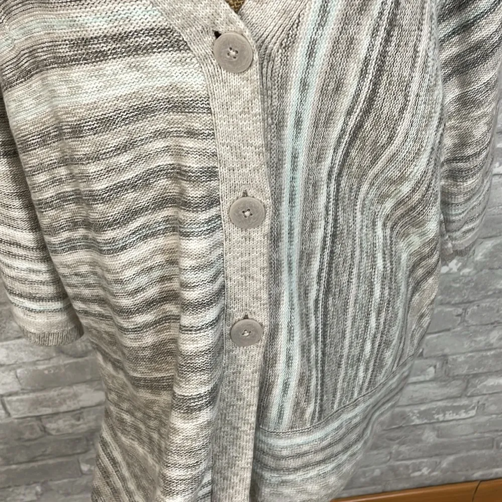 J.Jill Dovegrey Three Button Sweater - Image 2