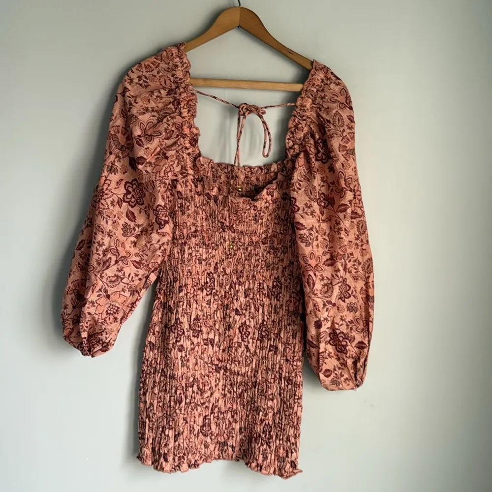 FREE PEOPLE SMOCK IT TO ME MINI DRESS SMALL - Image 3