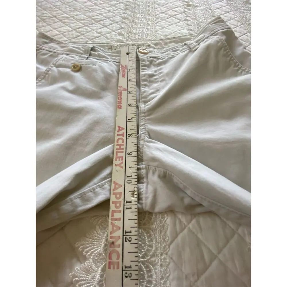 Dockers Capris Beige Casual Pants Flat Front Size 8 - Image 11