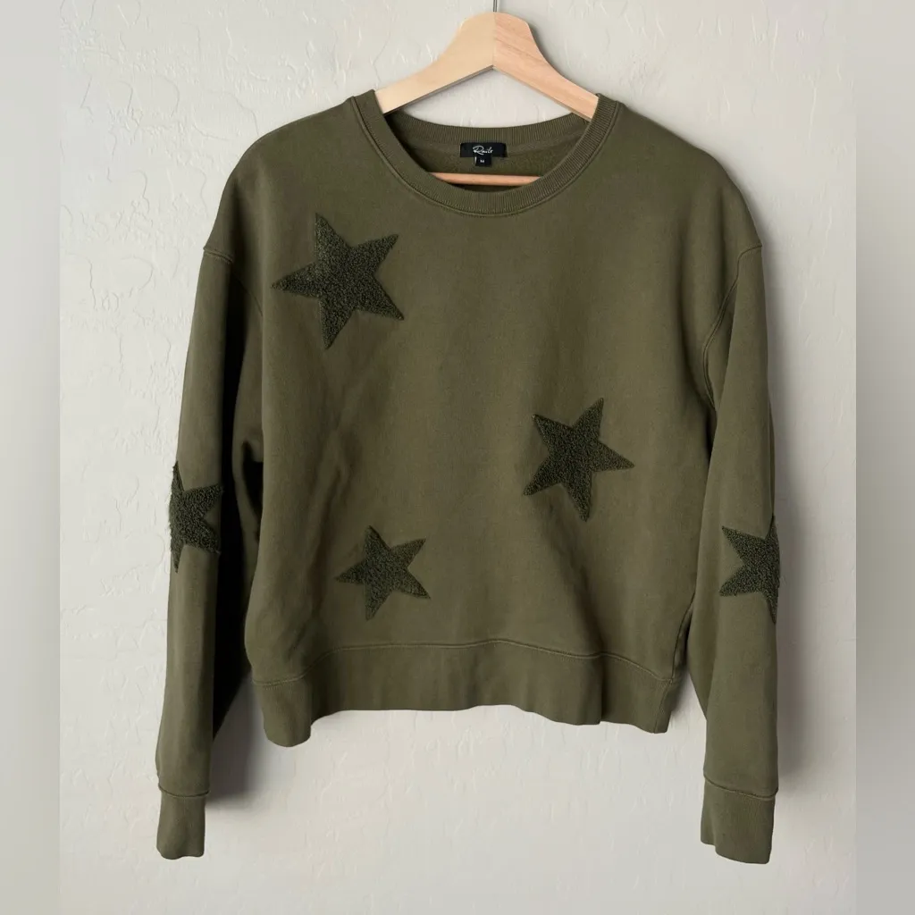 RAILS Sonia Star Sweatshirt Olive green medium - Image 4