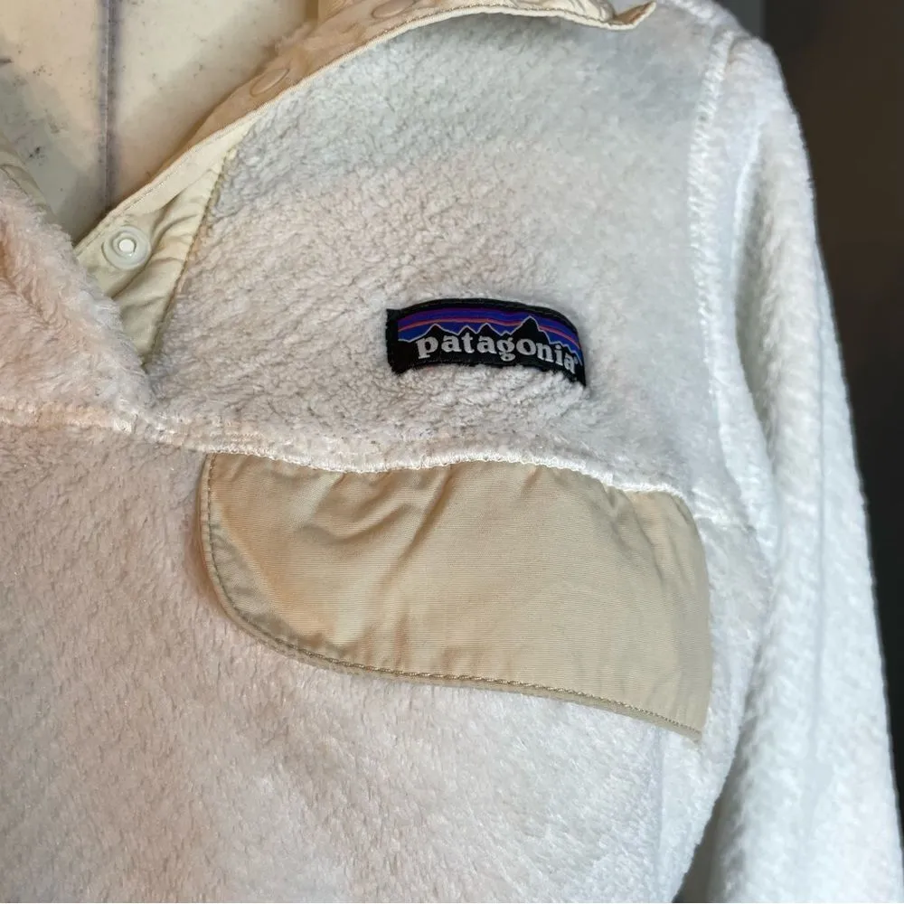 Patagonia Re-Tool Snap-T Fleece Pullover Women’s Size XS Cream Raw Linen‎ - Image 3