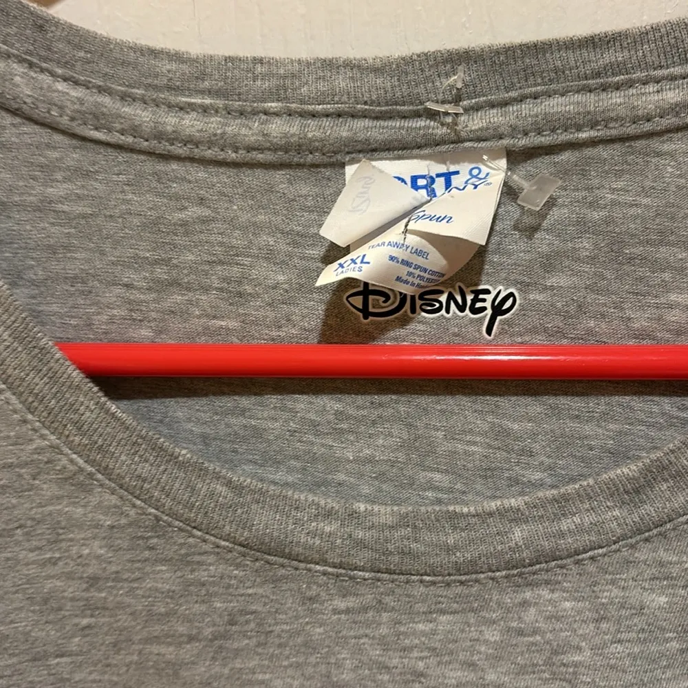 DISNEY XXL LADIES GREY SHORT SLEEVE COTTON TEE SHIRT - Image 3