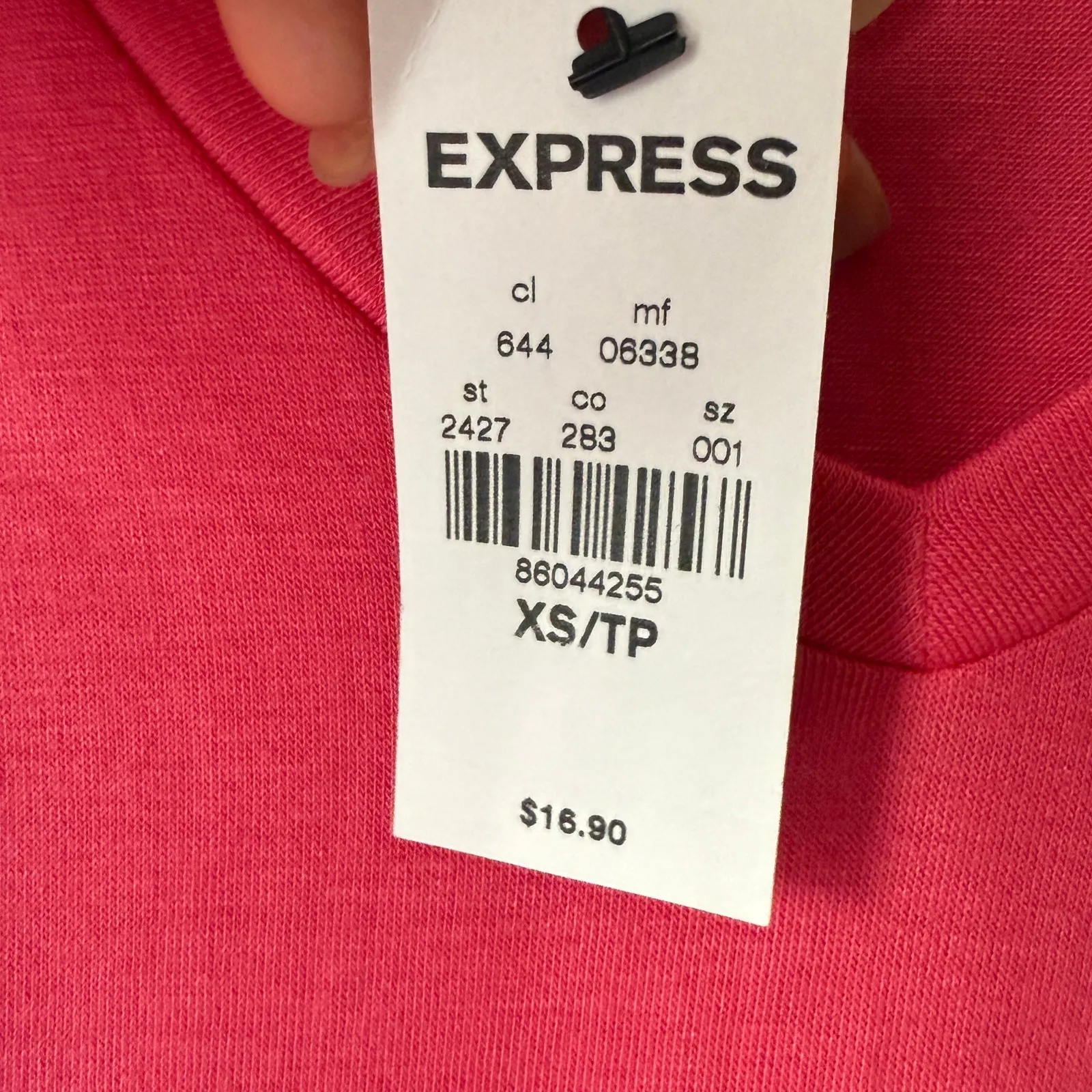 Express sz XS hot‎ pink tank top NWT - Image 5