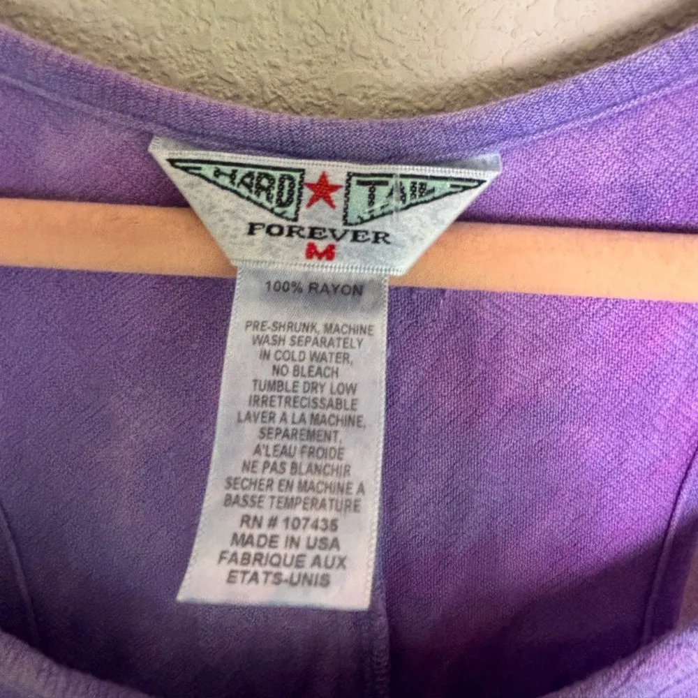 Hard Tail Forever Pink Purple Tie Dye Ombré Asymmetrical Maxi Tank Dress M Size M - Image 5