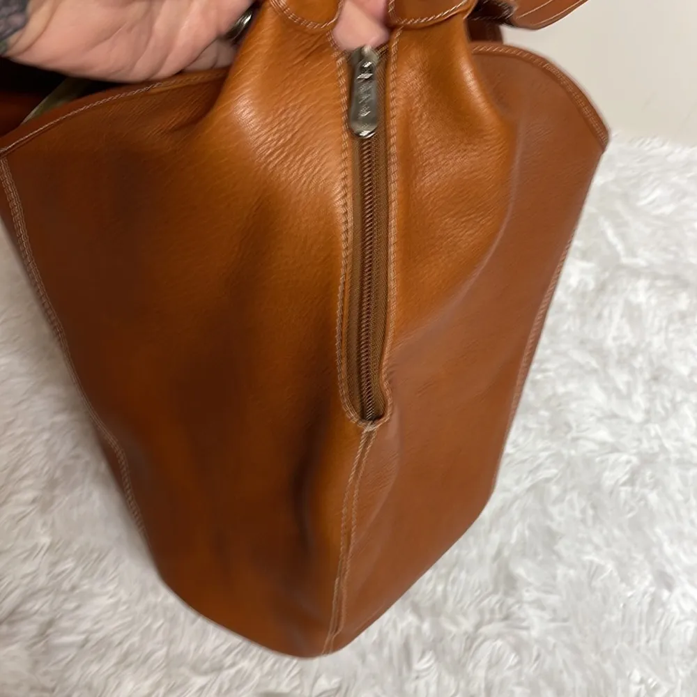 Limon Piel Leather Tote Bag made in Columbia Brown - Image 8