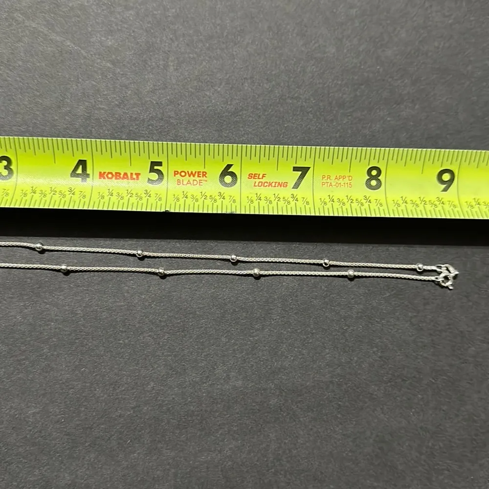 Italian 925 SS Round Snake Bead Link Chain - Image 3