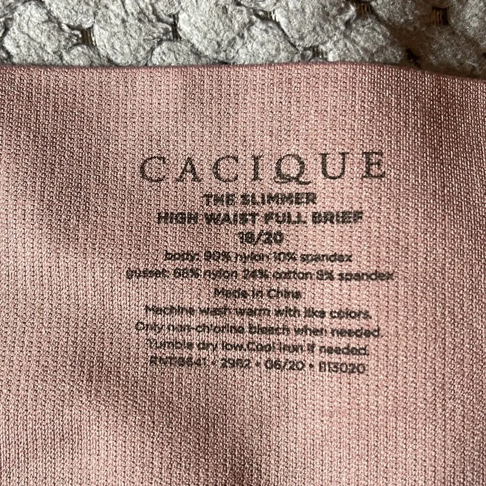 CACIQUE MAUVE  THE SLIMMER HIGH WAIST FULL BRIEF EUC SIZE 18/20 #4642 - Image 3