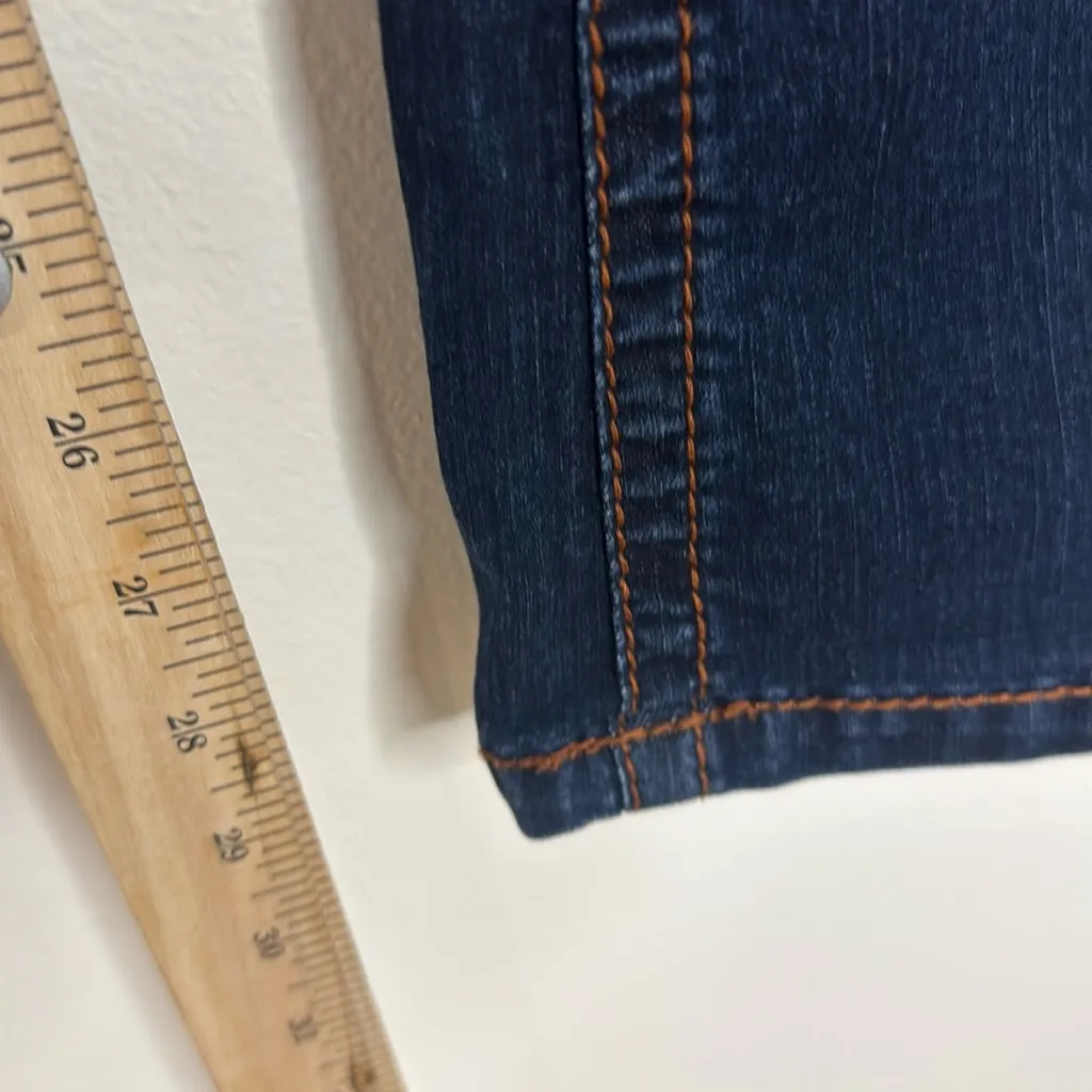 V Cristina dark denim jeans gem embellished pockets size 6 Y2K festival Blue - Image 10