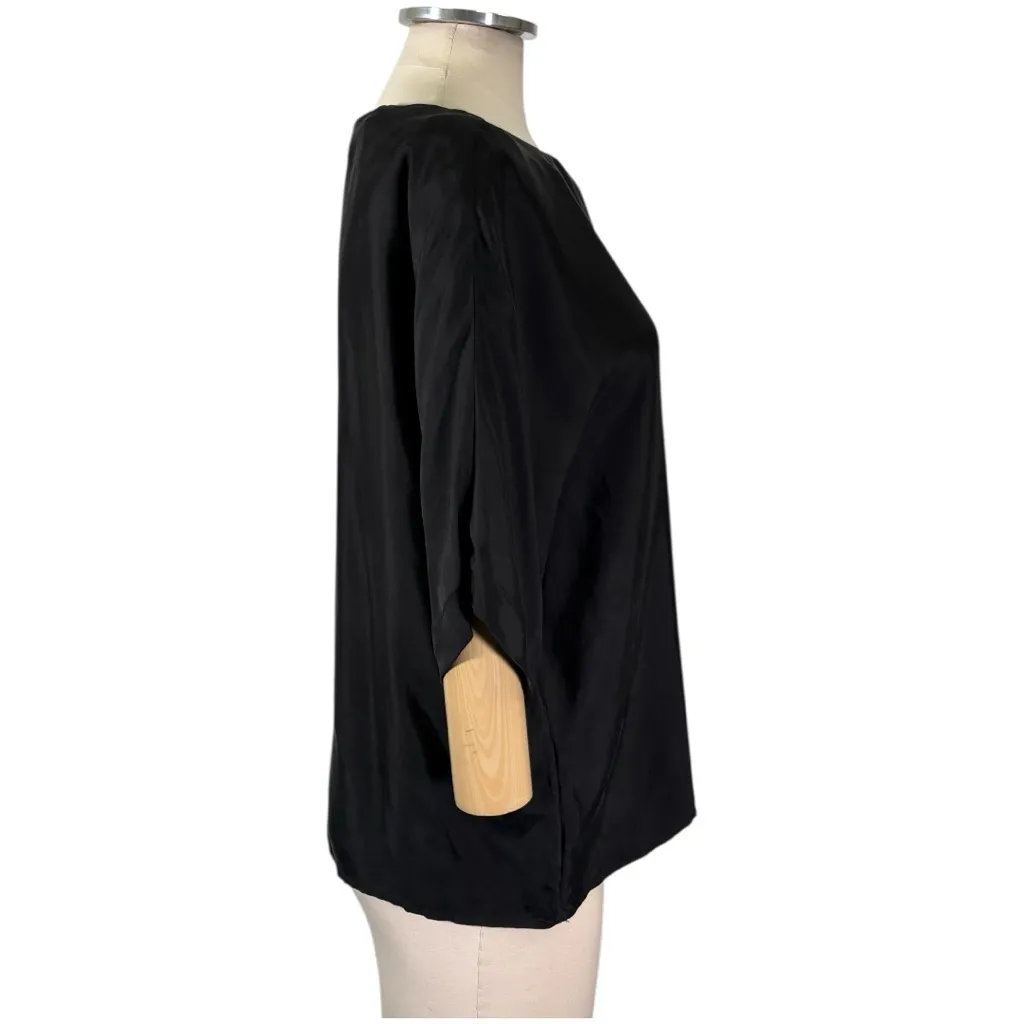 Tibi Satin Short Sleeve Oversized Top Size Medium - Image 2