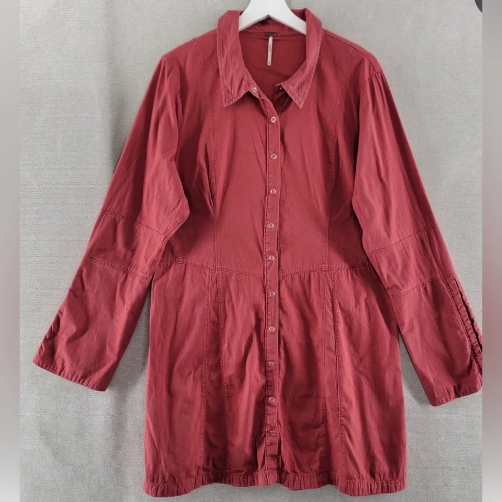 Free people Thea mini shirt dress preloved - Image 4
