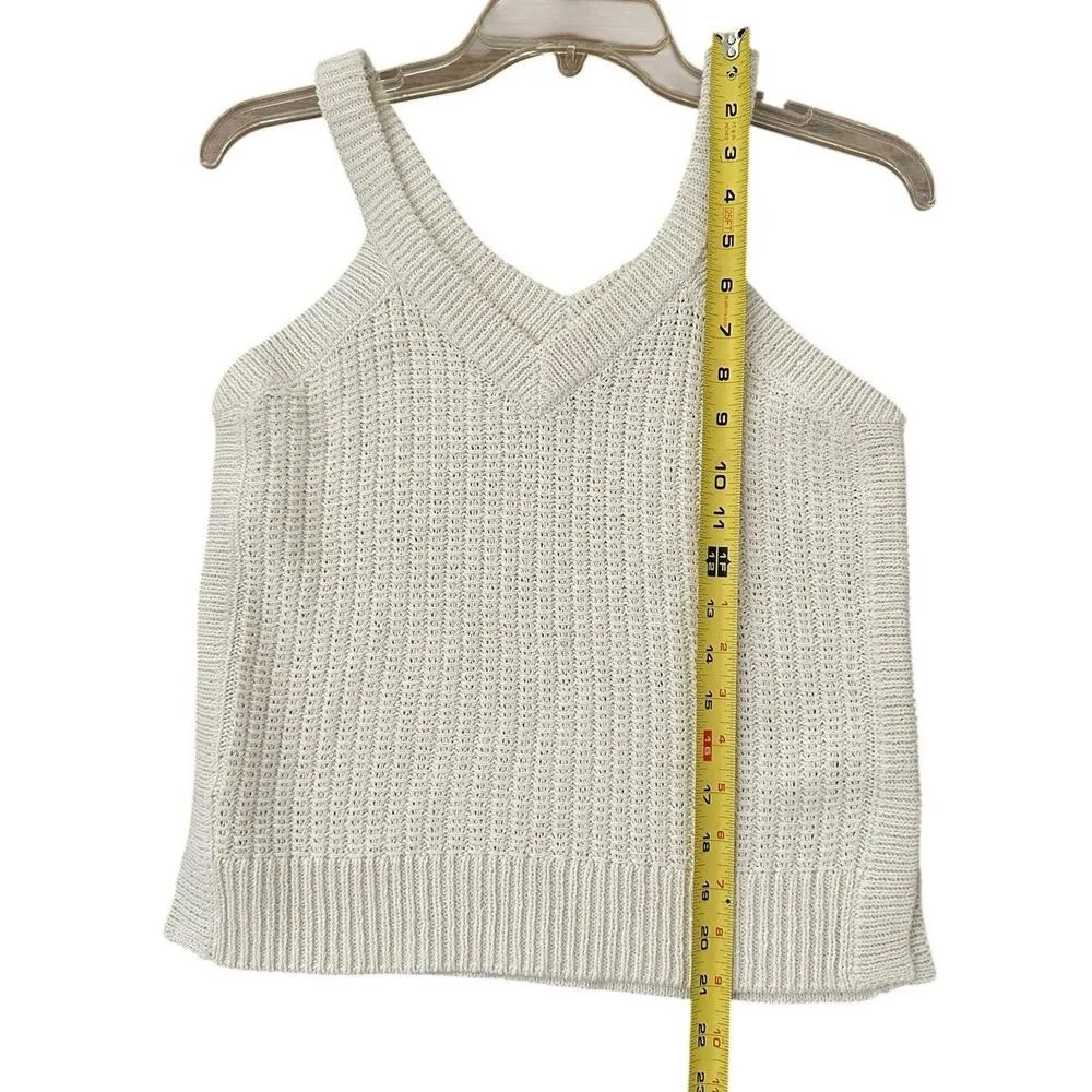 Madewell Stockton Sweater Tank Ivory Cream Size XS Item H8190 - Image 7