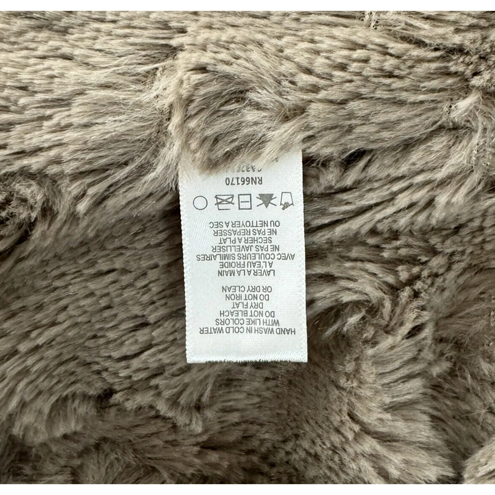 Anthropologie Elevenses Vest Womens Medium Tan Faux Fur Vest Edgy Urban Mob Wife - Image 8