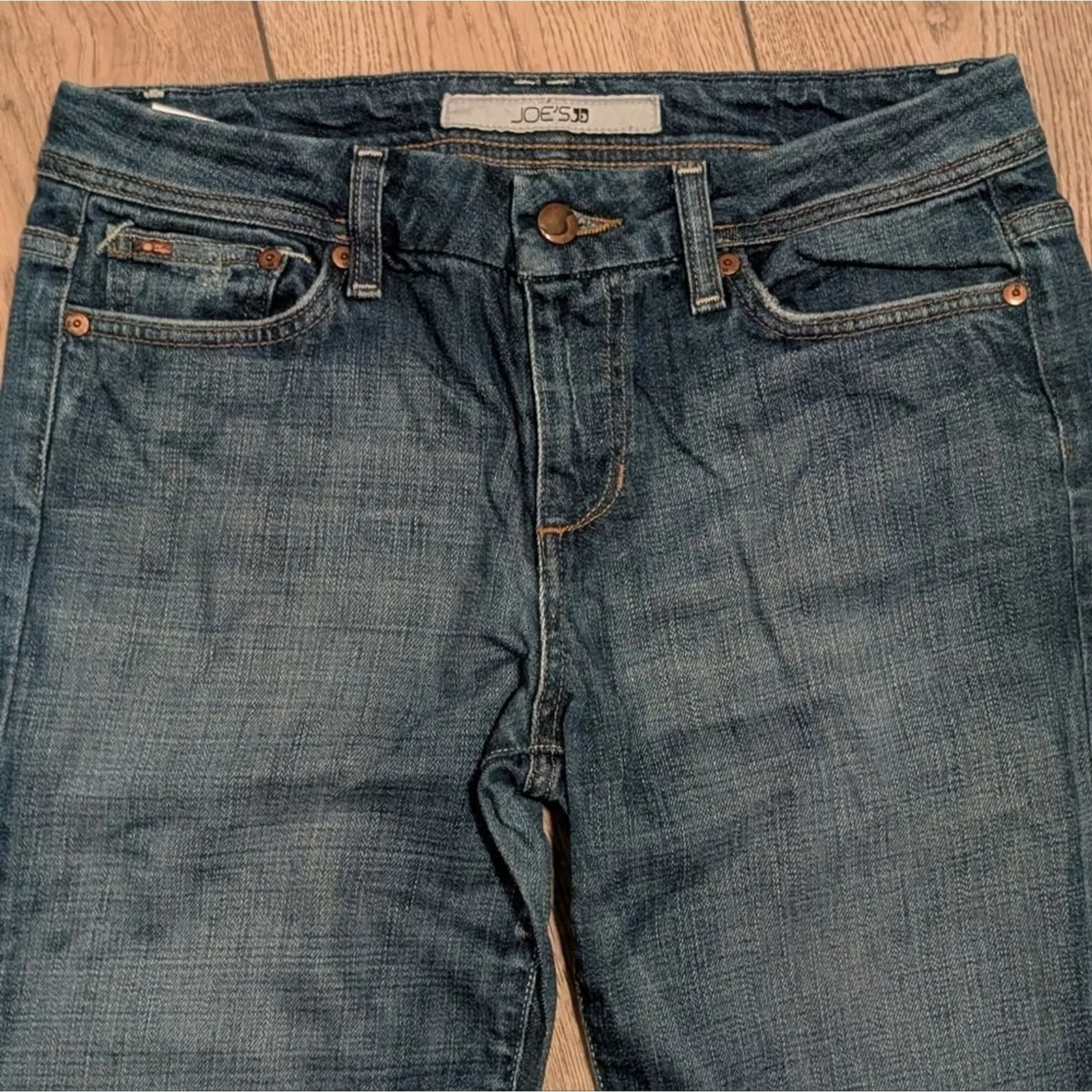 Joe's Jeans 28 x 30 Harvy Bootcut Boot‎ Leg Designer Denim Rips Ripped - Image 3