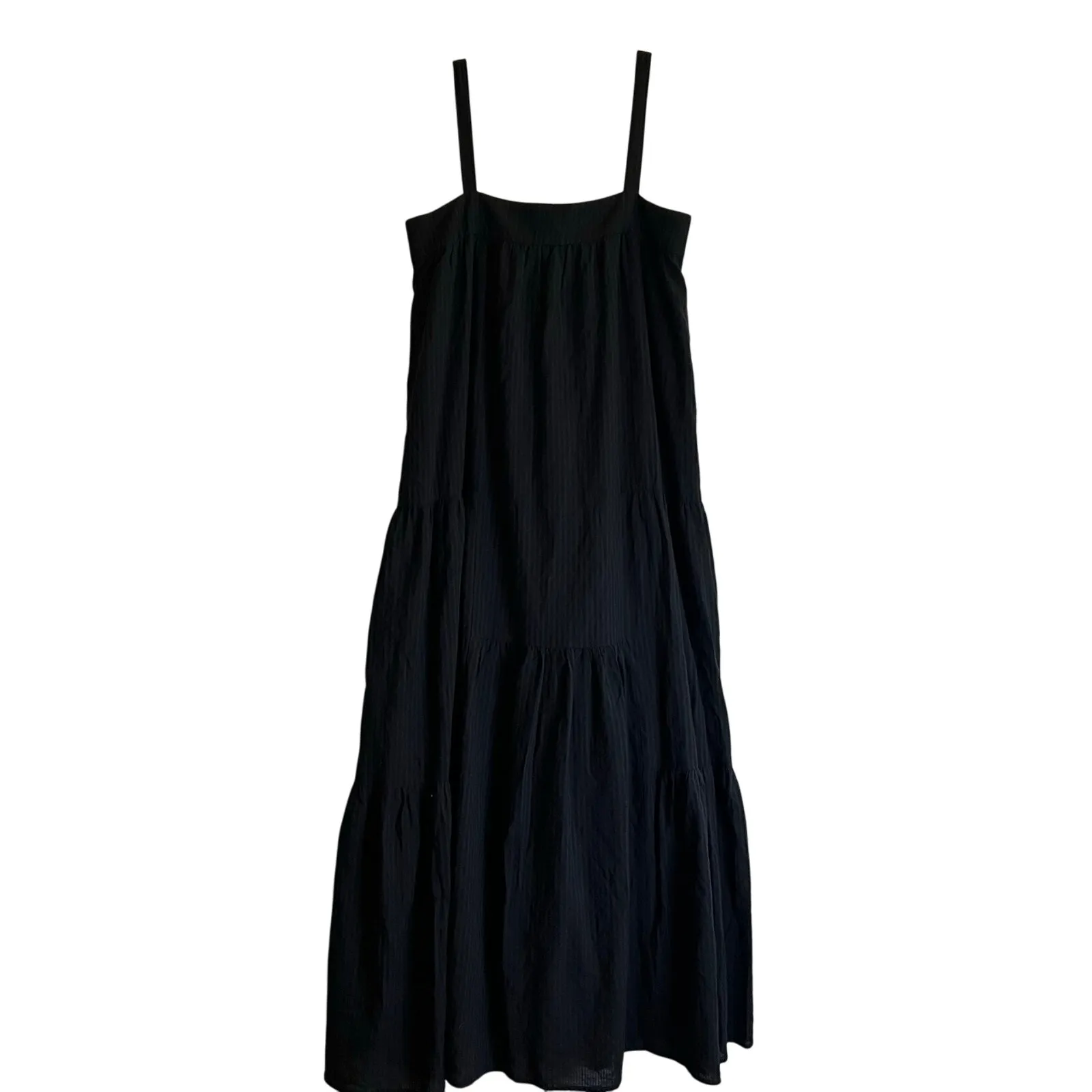 Jenni Kayne maxi summer black sleeveless dress cotton size S - Image 3